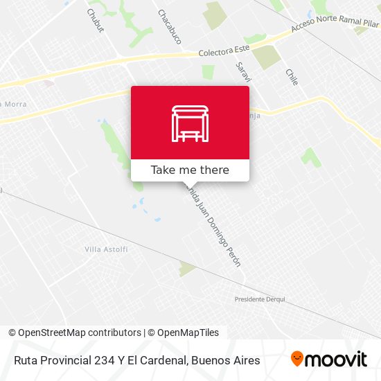 Ruta Provincial 234 Y El Cardenal map