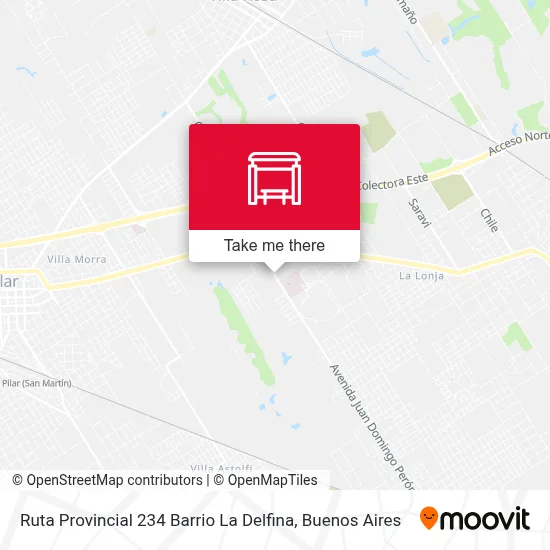 Ruta Provincial 234 Barrio La Delfina map