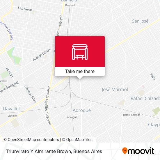 Triunvirato Y Almirante Brown map
