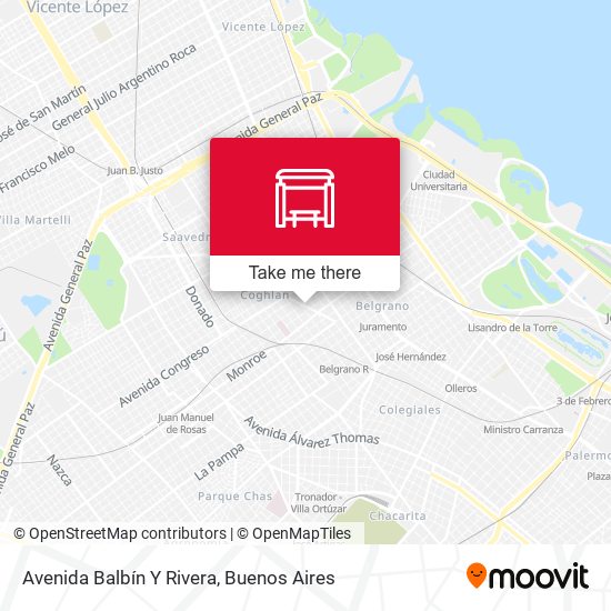 Mapa de Avenida Balbín Y Rivera