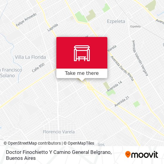Mapa de Doctor Finochietto Y Camino General Belgrano