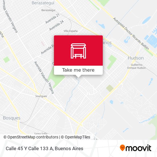 Calle 45 Y Calle 133 A map