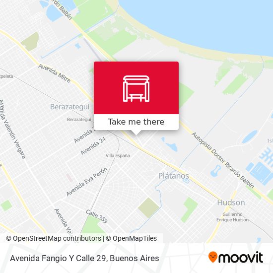Mapa de Avenida Fangio Y Calle 29