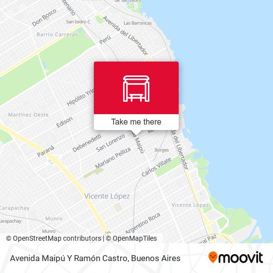 Mapa de Avenida Maipú Y Ramón Castro