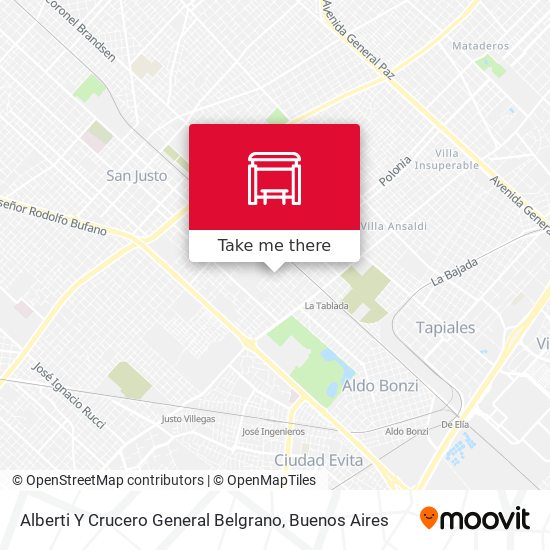 Alberti Y Crucero General Belgrano map