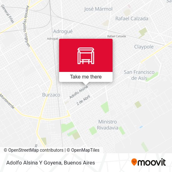 Adolfo Alsina Y Goyena map