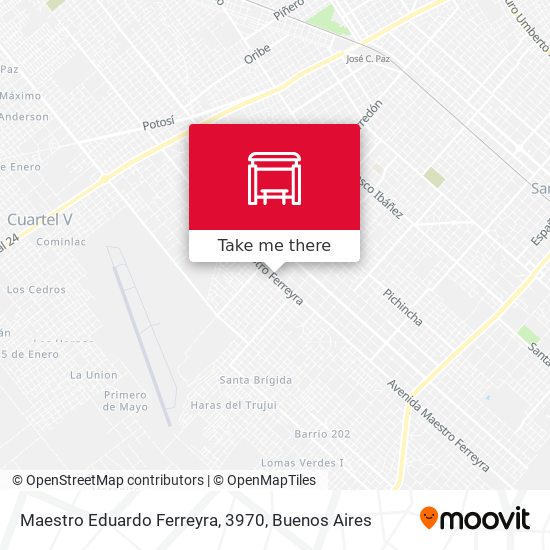Mapa de Maestro Eduardo Ferreyra, 3970