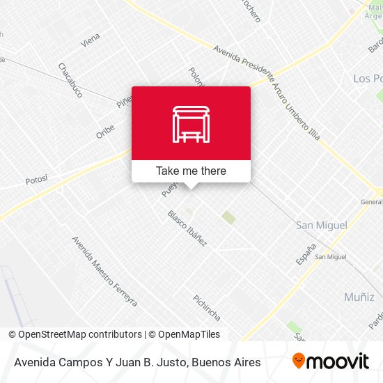 Avenida Campos Y Juan B. Justo map