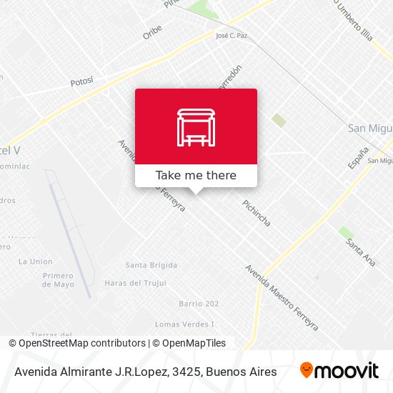Mapa de Avenida Almirante J.R.Lopez, 3425