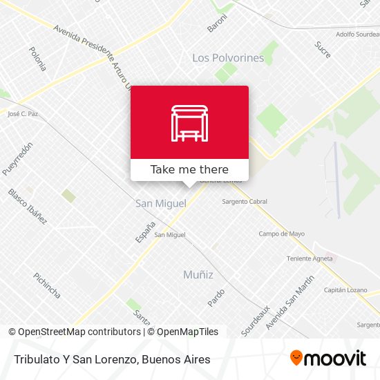 Tribulato Y San Lorenzo map