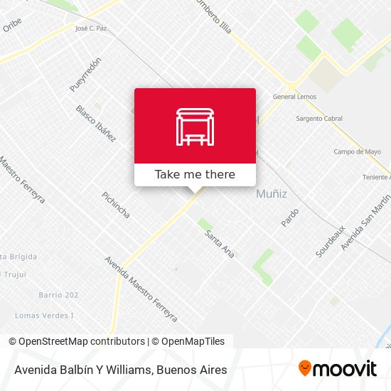 Mapa de Avenida Balbín Y Williams