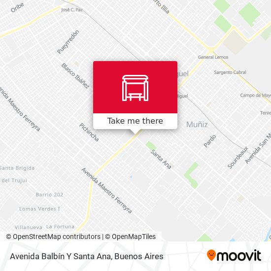 Avenida Balbín Y Santa Ana map