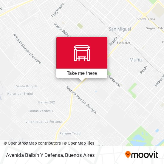 Mapa de Avenida Balbín Y Defensa