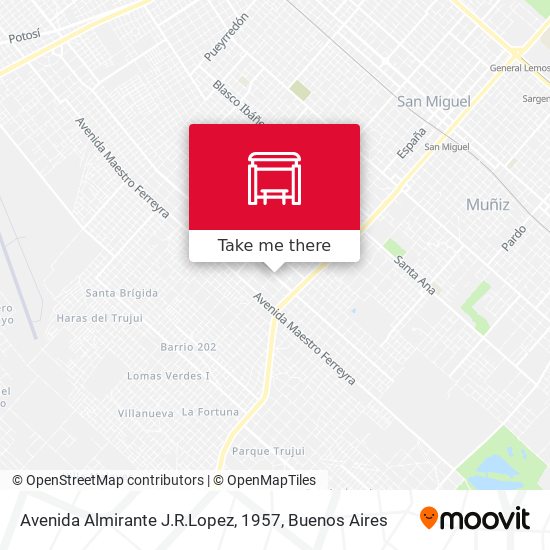 Mapa de Avenida Almirante J.R.Lopez, 1957