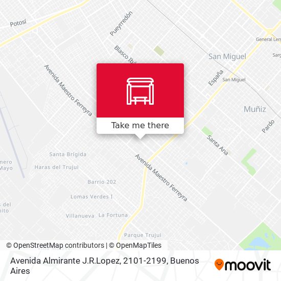 Mapa de Avenida Almirante J.R.Lopez, 2101-2199