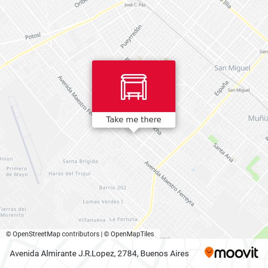 Mapa de Avenida Almirante J.R.Lopez, 2784