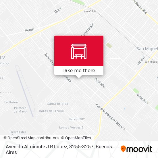 Mapa de Avenida Almirante J.R.Lopez, 3255-3257