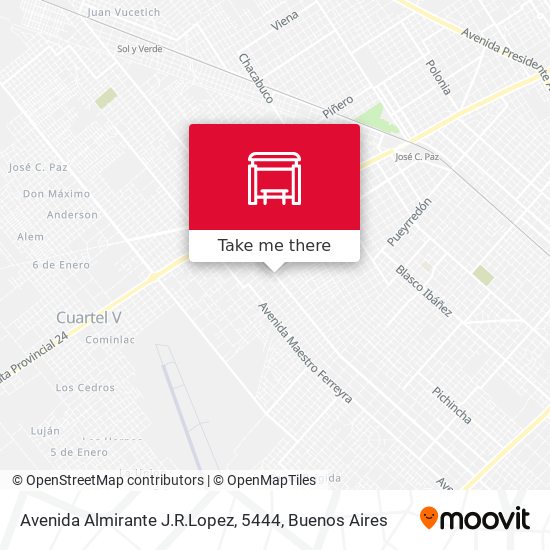 Mapa de Avenida Almirante J.R.Lopez, 5444