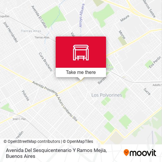 Mapa de Avenida Del Sesquicentenario Y Ramos Mejía