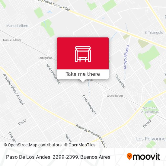 Mapa de Paso De Los Andes, 2299-2399