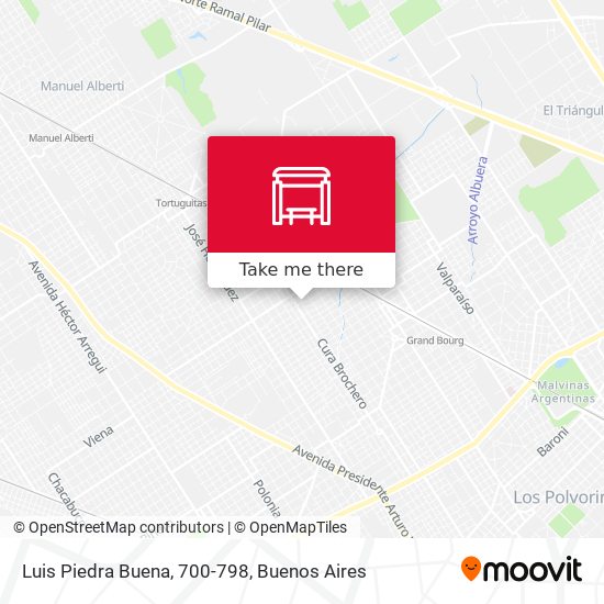 Luis Piedra Buena, 700-798 map