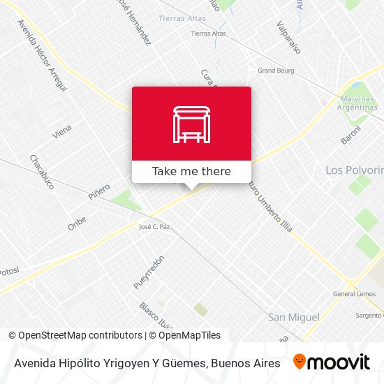 Mapa de Avenida Hipólito Yrigoyen Y Güemes