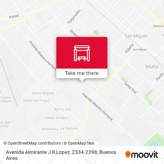Mapa de Avenida Almirante J.R.Lopez, 2334-2398