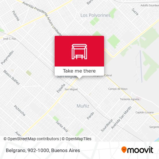 Belgrano, 902-1000 map