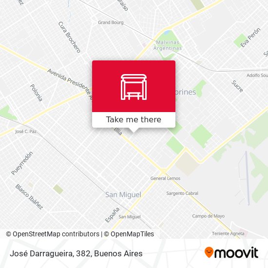 José Darragueira, 382 map