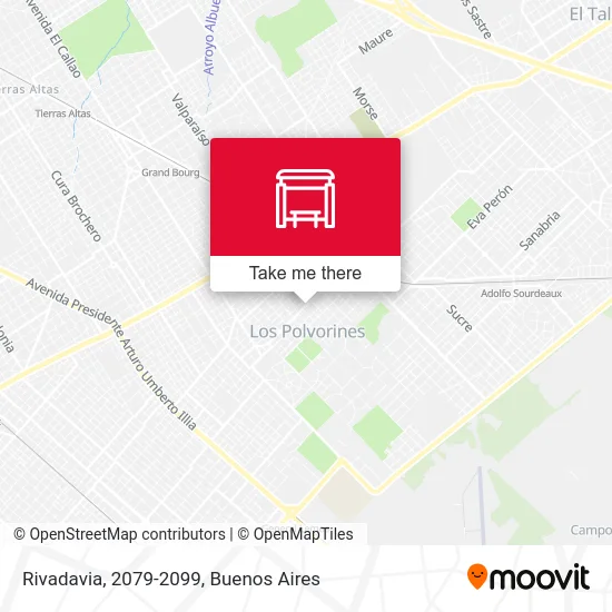 Rivadavia, 2079-2099 map