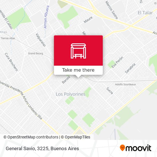 General Savio, 3225 map