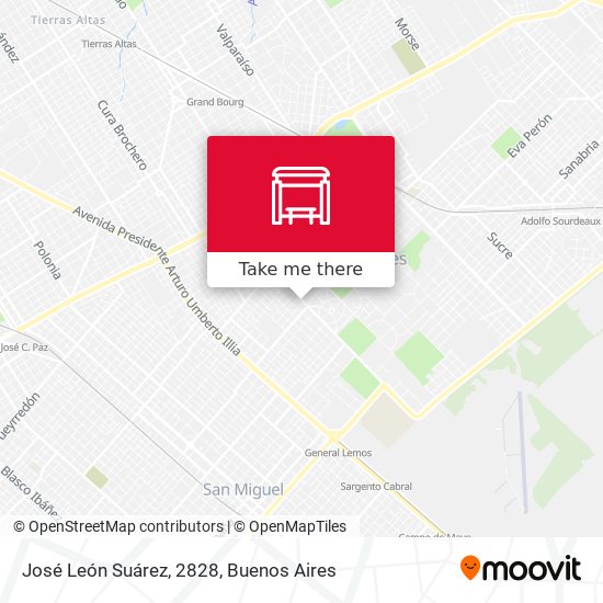 Mapa de José León Suárez, 2828