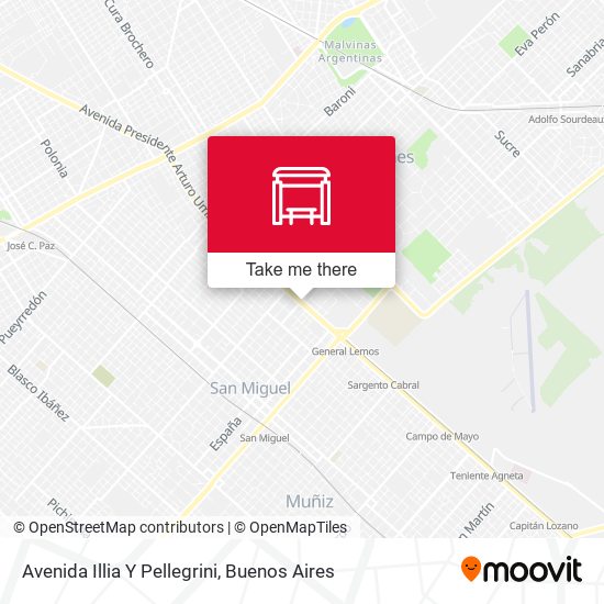 Mapa de Avenida Illia Y Pellegrini