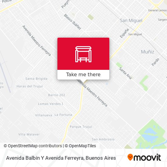 Mapa de Avenida Balbín Y Avenida Ferreyra