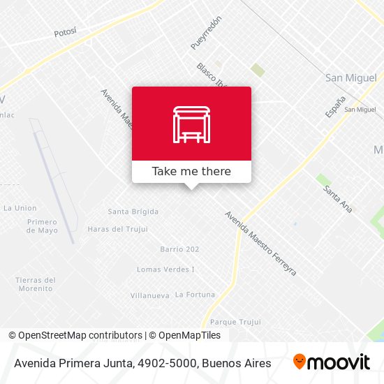 Avenida Primera Junta, 4902-5000 map