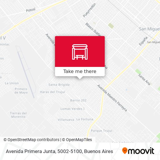 Avenida Primera Junta, 5002-5100 map