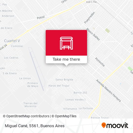 Miguel Cané, 5561 map