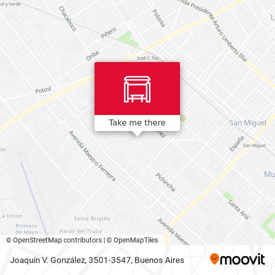 Joaquín V. González, 3501-3547 map
