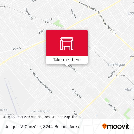 Joaquín V. González, 3244 map