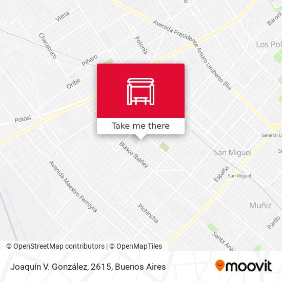 Joaquín V. González, 2615 map