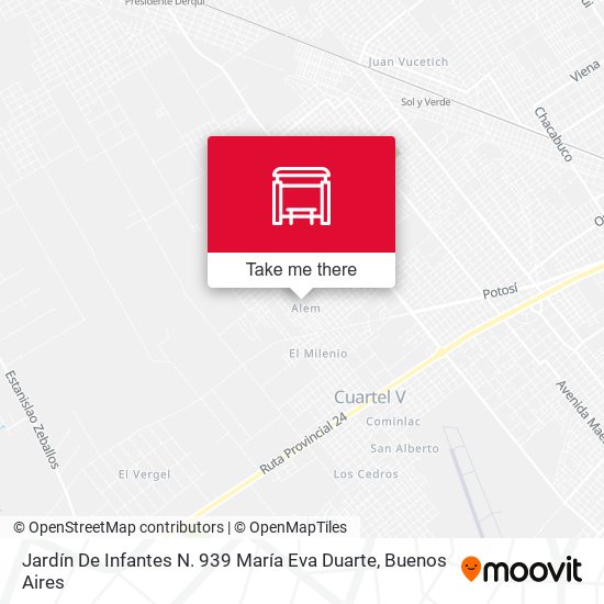 Jardín De Infantes N. 939 María Eva Duarte map