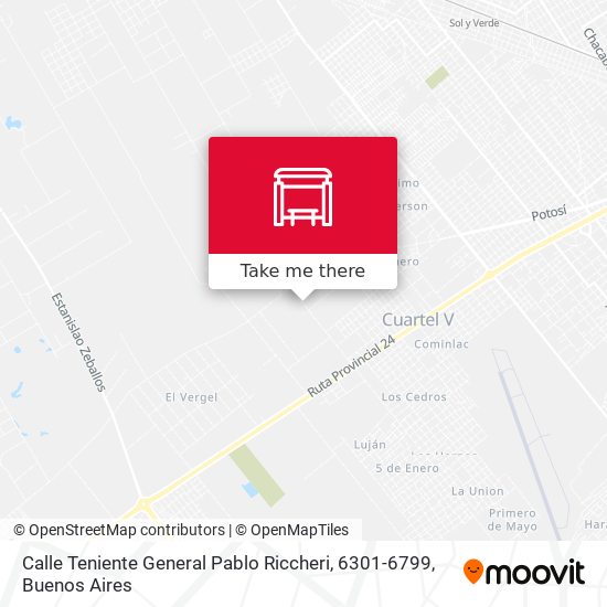 Calle Teniente General Pablo Riccheri, 6301-6799 map