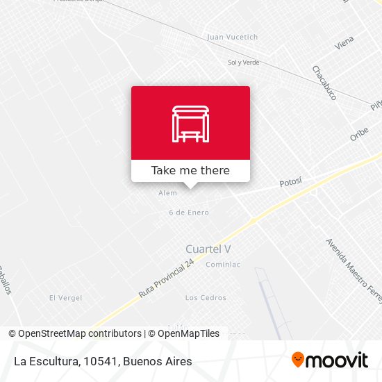 La Escultura, 10541 map