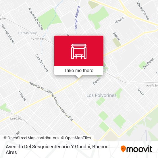 Avenida Del Sesquicentenario Y Gandhi map
