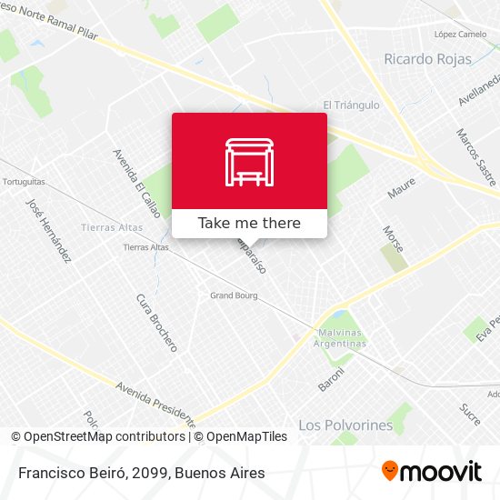 Mapa de Francisco Beiró, 2099