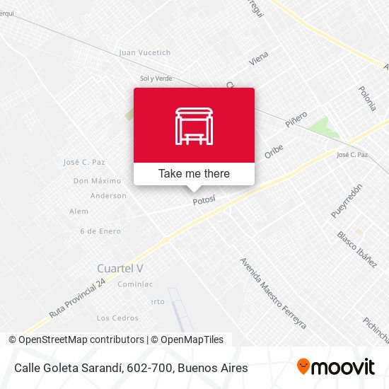 Calle Goleta Sarandí, 602-700 map