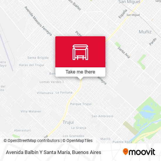 Mapa de Avenida Balbín Y Santa María