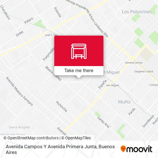 Avenida Campos Y Avenida Primera Junta map