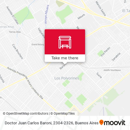 Doctor Juan Carlos Baroni, 2304-2326 map