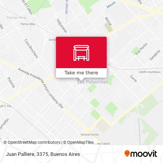 Juan Palliere, 3375 map